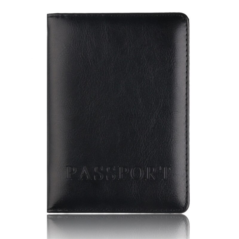 Ocardian pung sort pu læder pasholder beskytter pung visitkort blødt pascover sort  f25: Sort