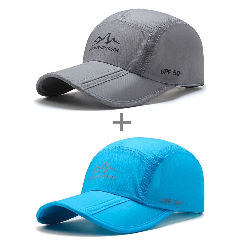 [AETRENDS] Ultradunne Sneldrogend Vouwen Baseball Cap Mannen Vrouwen Zomer Hoed Reizen Zonnescherm Hoeden Z-5119