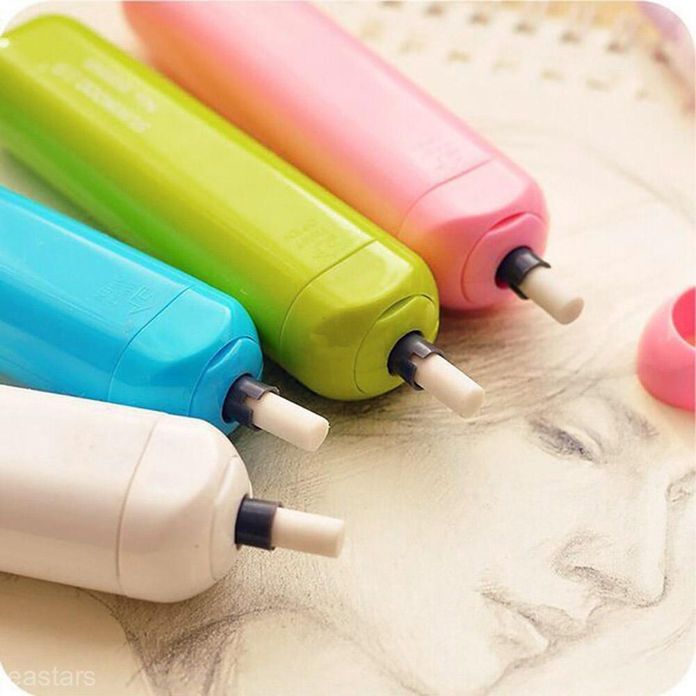 1 PC Battery Operated Eraser Electric Eraser Automatic School Supplies Stationery Child Escolar Papelaria