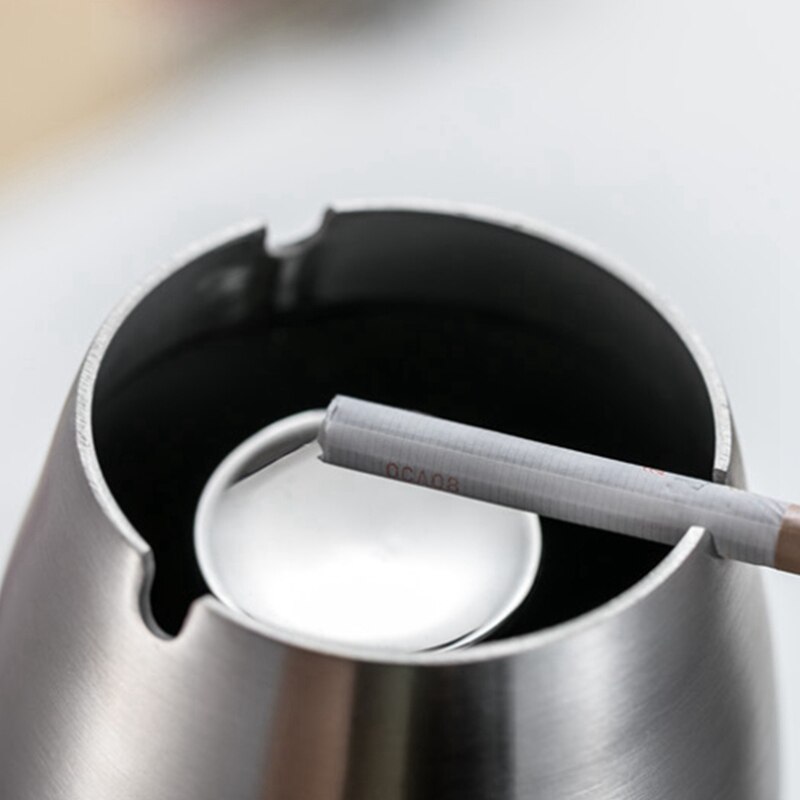 Rvs Telescopische Asbak Vloerstaande Ash Tray Asbak Draagbare Metalen Grote Winddicht Asbak