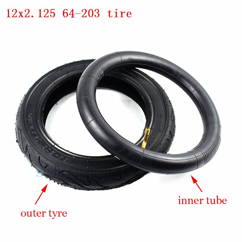 12x2.125 64-203 tire 12" Bike Bicycle Scooter Stroller Tires inner tubes 12 x 2.125 12x1.75 tyres 12 1/2 x 2 1/4 wheel tire: tube and tyre