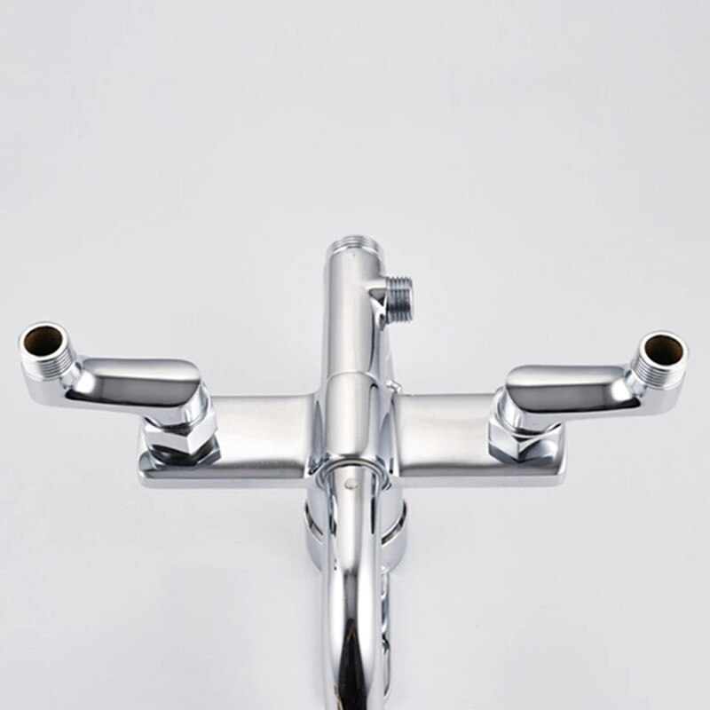 Douche Kraan Verstelbare Adapter Massief Messing Rvs Wandmontage Vervanging Hoekstopkraan Keuken Badkamer Accessoires