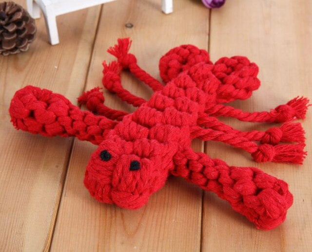 Pet Toys For Big Dog Funny Cotton Animals Shape Puppy Small Dog Toy Chew Knot Teeth Cleaning Rope Toys: 8