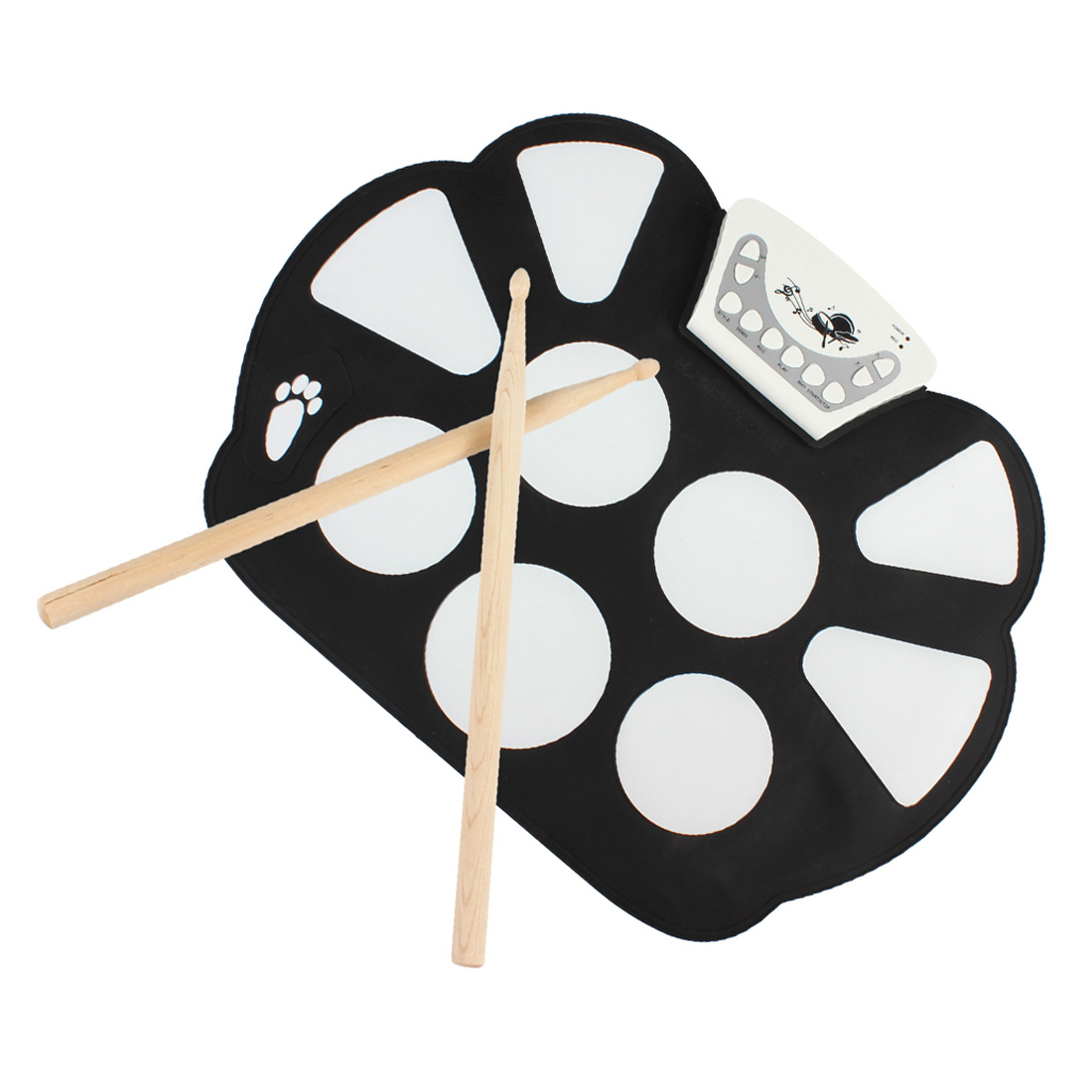 KONIX W758 Digital Portable 9 Pad Musical Instrument Electronic Roll-up Drum Kit