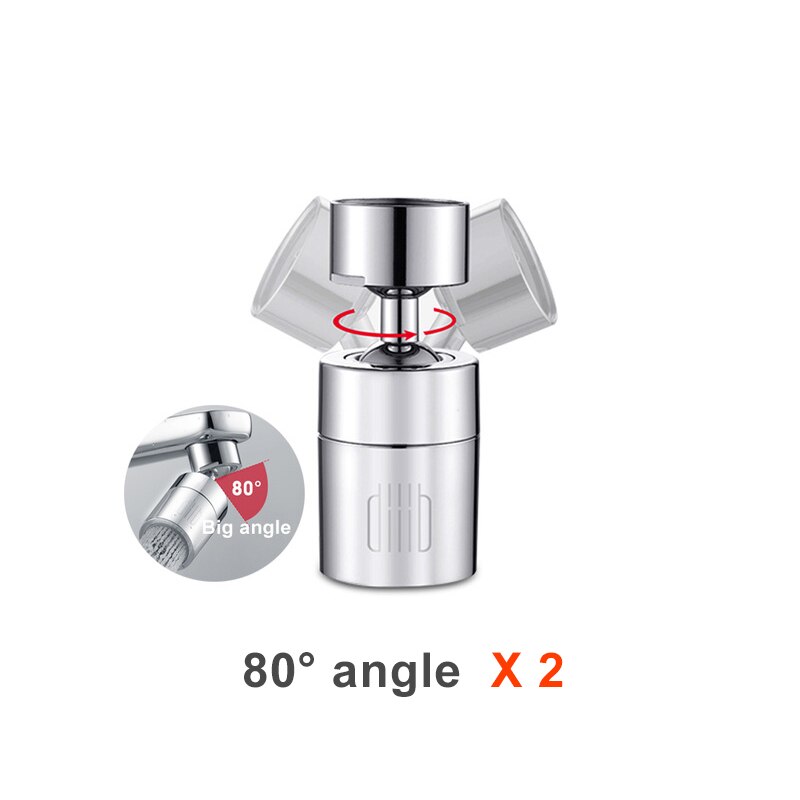 Xiaomi diiib küchenhahn-luftsprudler wasserhahndüse bubbler wassersparfilter 360- grad 2- durchfluss spritzwassergeschützter wasserhahnanschluss: 80 winkel   x  2