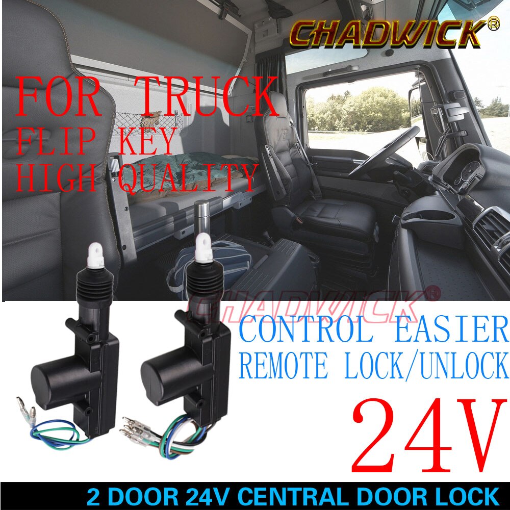 24V universal for truck Remote control 16# FLIP KEY Vehicle Keyless Entry System 2 door Central Door Lock locking 8118 CHADWICK