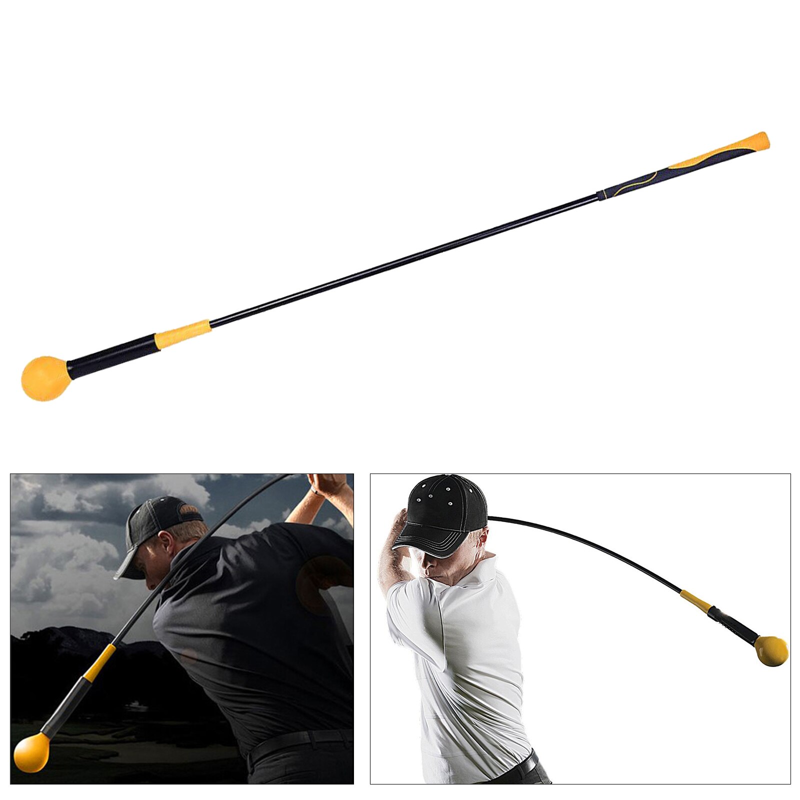 Golf Swing Trainer Stick Whip Indoor Practice Power Strength Tempo Training