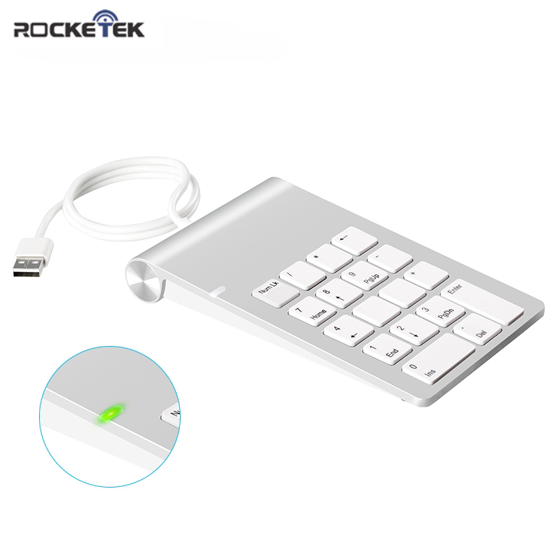 Bærbart usb numerisk tastatur ultratynt usb-tastatur minitastatur til imac/macbook luft/pro bærbar pc bærbar pc bærbar stasjonær