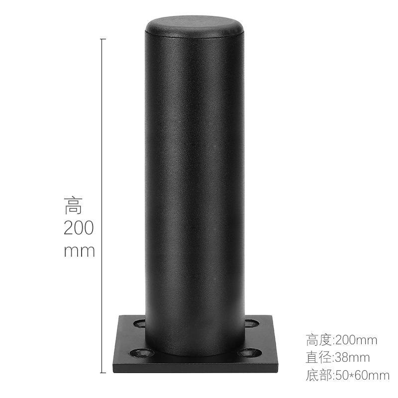 Furniture Table Legs Metal Leg High grade Aluminium Alloy Cabinet Foot Bathroom Tea Sofa All Straight Tube Ball: Gold