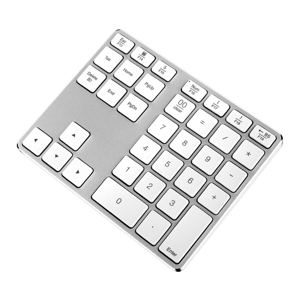 Wireless Bluetooth 34 Keys Numeric Keypad Number Pad Pc Gaming Office Entertainment Laptop Accessories For Apple Mac-book