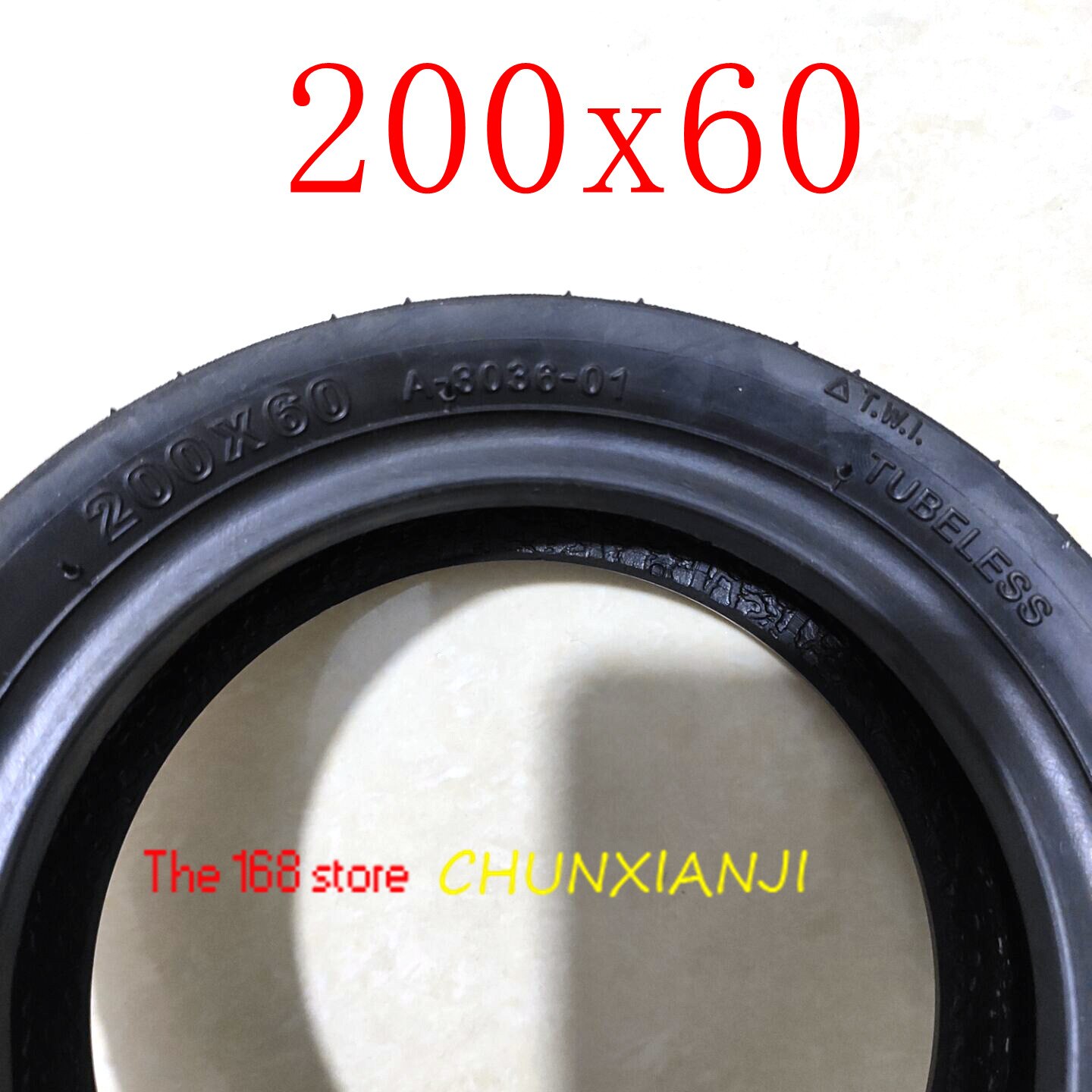 200x60 Electric Scooter Tubeless Tire Explosion-proof Tire 8 Inch 200*60 Vacuum Tire