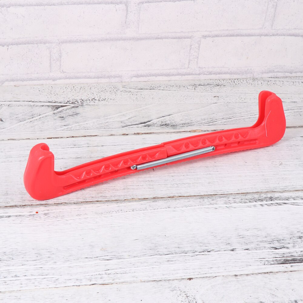 Ice Skate Guards - Adjustable Figure Blade Covers - Pair - Red
