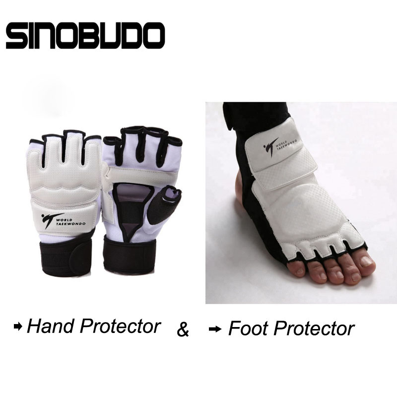 Produkt taekwondo wt ankel handskydd skydd karate utrustning handflatsskydd skydd boxning handske fotskydd kostym
