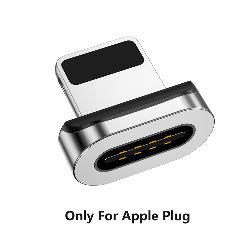 Zrse 3a magnetische kabel voor iphone samsung snel opladen micro usb-kabel type c kabels voor huawei oneplus xiaomi redmi note 7 k20: Alleen stekker voor apple