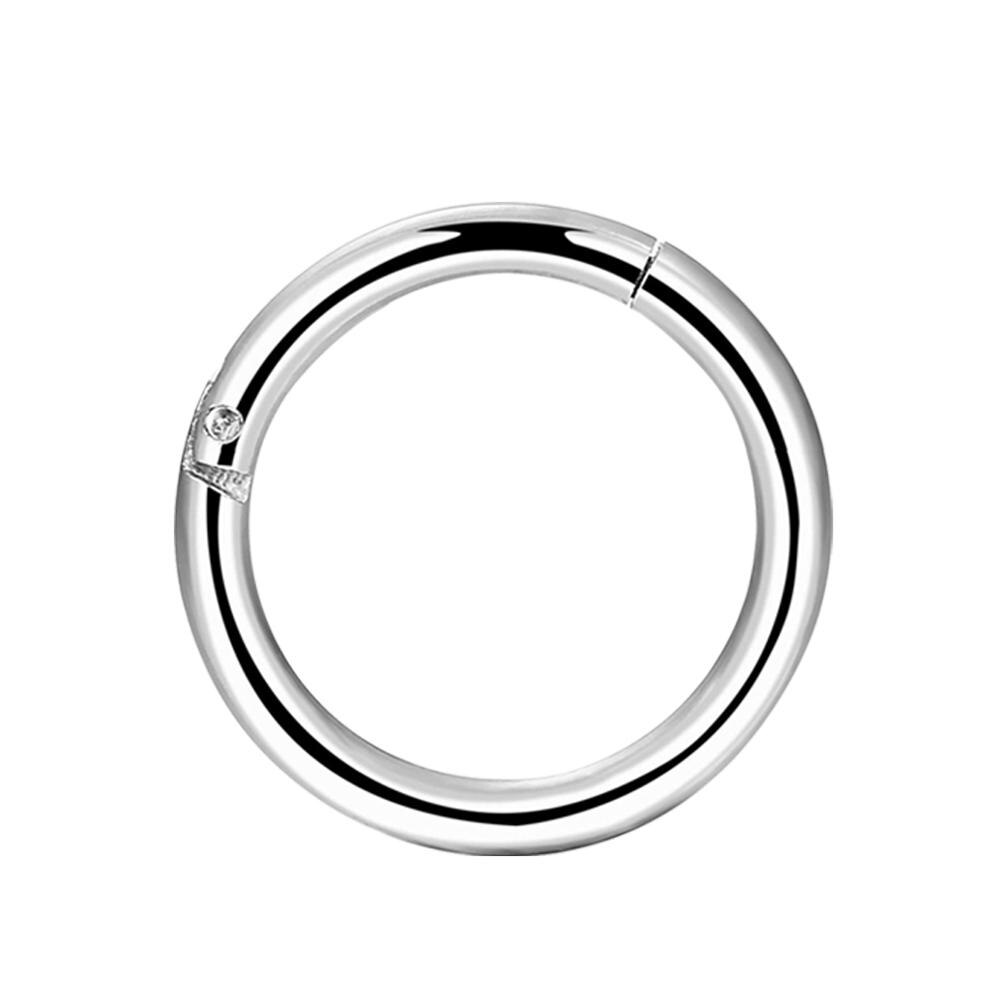 KÖRPER Punk 16g Klapp Segment Ringe 316L Chirurgische Stahl Lippe Nase Band Septum Clicker Tragus Daith Knorpel Ohrringe durchbohren: 10mm pc