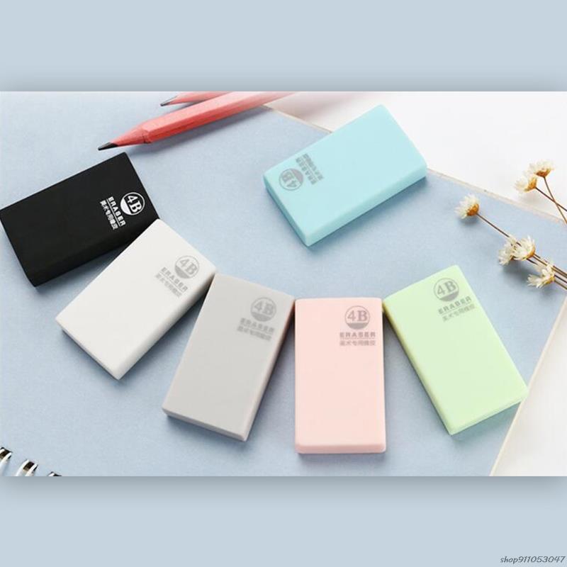 12Pcs/Pack Soft Art Eraser Eraser Small Eraser 6 Colors Class Reward Eraser Kit for Student Boy Girl Teen School Home