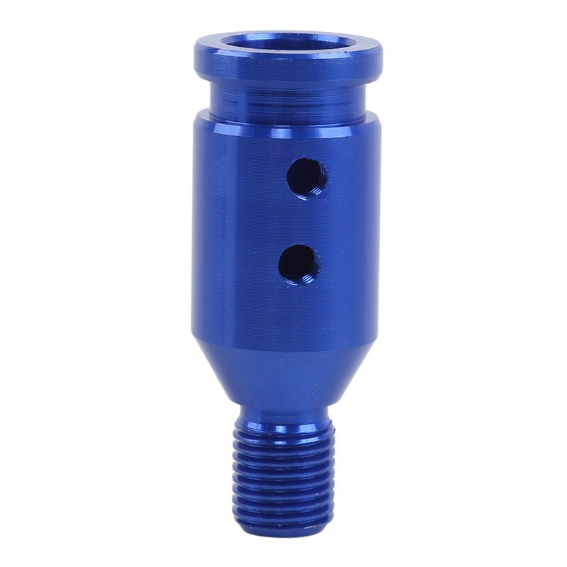 Automotive Universal Aluminum Shift Knob Adapter Converter For Car Threaded Shifters Gear Shift Adapter Car Shift Head: blue