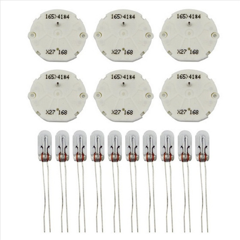 6 uds X27.168 x27 168 para GM GMC Motor paso a paso velocímetro Kit de reparación de calibre clúster 10 bombillas X27 168