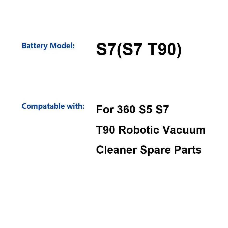 Roboter-Staubsauger-Zubehör, Akku für 360° S5 S7 T90, Ersatzteile