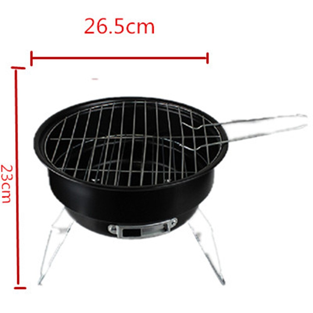 Round Portable Barbecue Roasting Tools Outdoor Camping Picnic Charcoal BBQ Grills