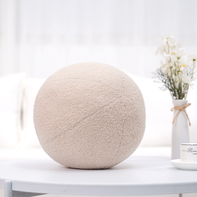 Baby Pillow Nordic Ball Pillow Studio Photography Prop Sofa Cushion Children's Room Decoration Doll P2: GRAY