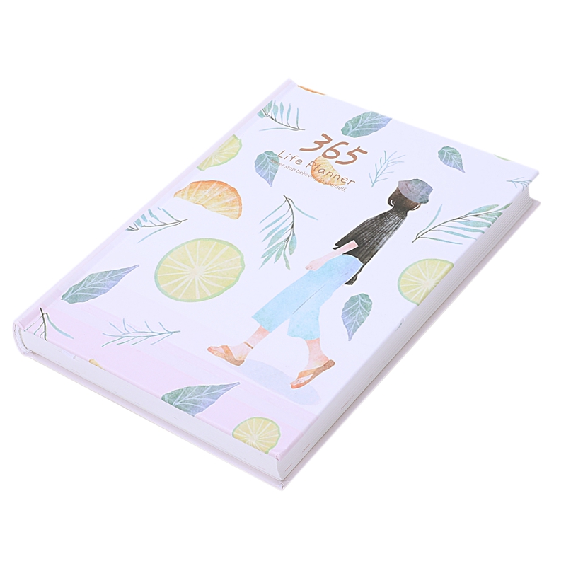 Kreative Hardcover Jahr Plan Notebook 365 Tage Innere Seite Monatliche Täglichen Planer Veranstalter Tagebuch, Blätter & Zitrone