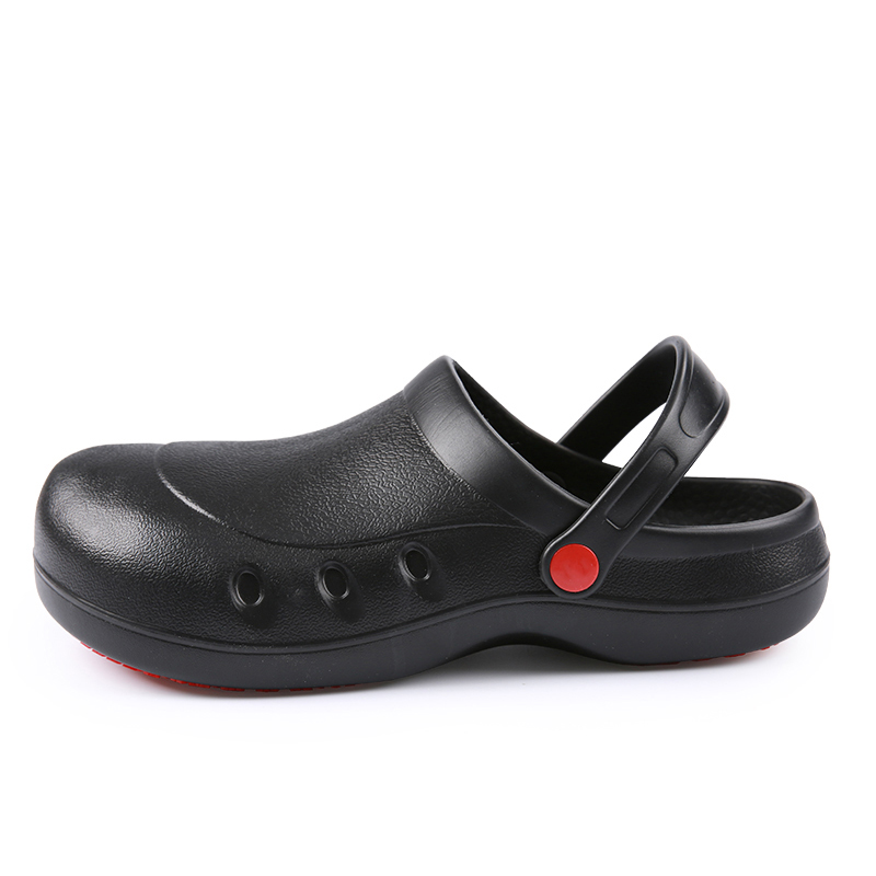 Zwart Anti-Collision Stalen Kop Chef Schoenen Kok Slippers Non-Slip Waterdichte Olie-Proof Hotel Restaurant Keuken werkschoenen