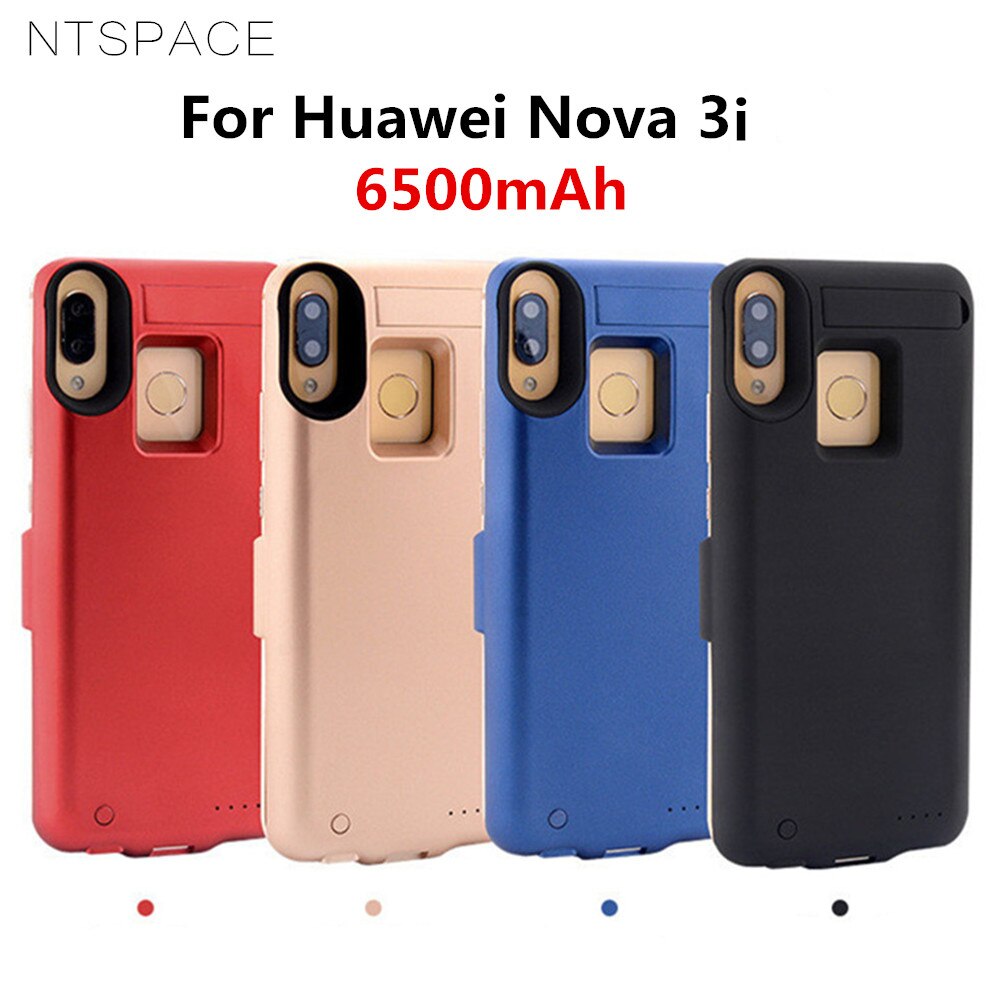 NTSPACE-fundas de Banco de energía de respaldo para Huawei Nova 3i, funda de batería de 6500mAh, funda de carga de batería para Huawei Nova 3i