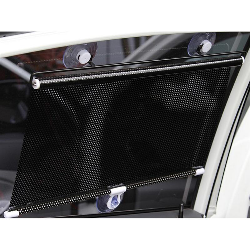 Universal indtrækkeligt bil køretøj gardin vindue rulle solskærm blind beskytter  (50 * 125cm)