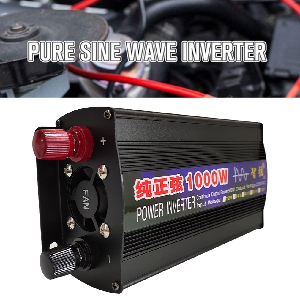 1000w Pure Sine Wave Inverter Smart Power Inverter Single Digital Display Car Inverter Conversion Booster