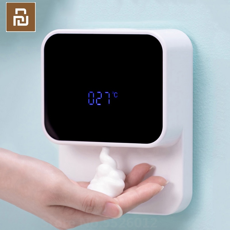 Automatic Induction Foaming Hand Washer LED Display Screen Washing Machine Infrared Sensor Soap Dispenser For Bathroom Wall
