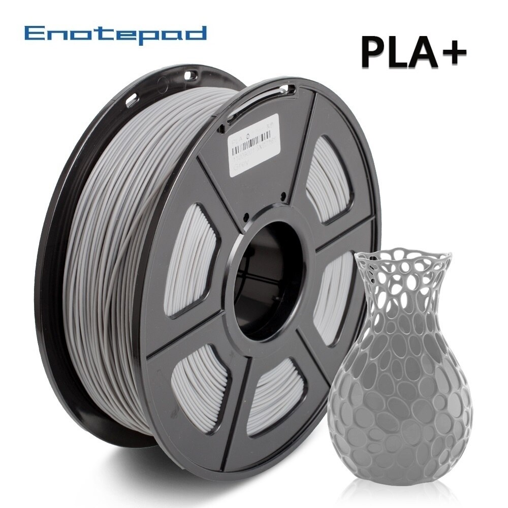 Enotepad 3D Printer Filament Pla +/Pla 1.75Mm 2.2 Lbs 1Kg Spool 3D Afdrukken Materiaal Voor 3D printers En 3D Pennen: PLAPLUS-GY-1KG