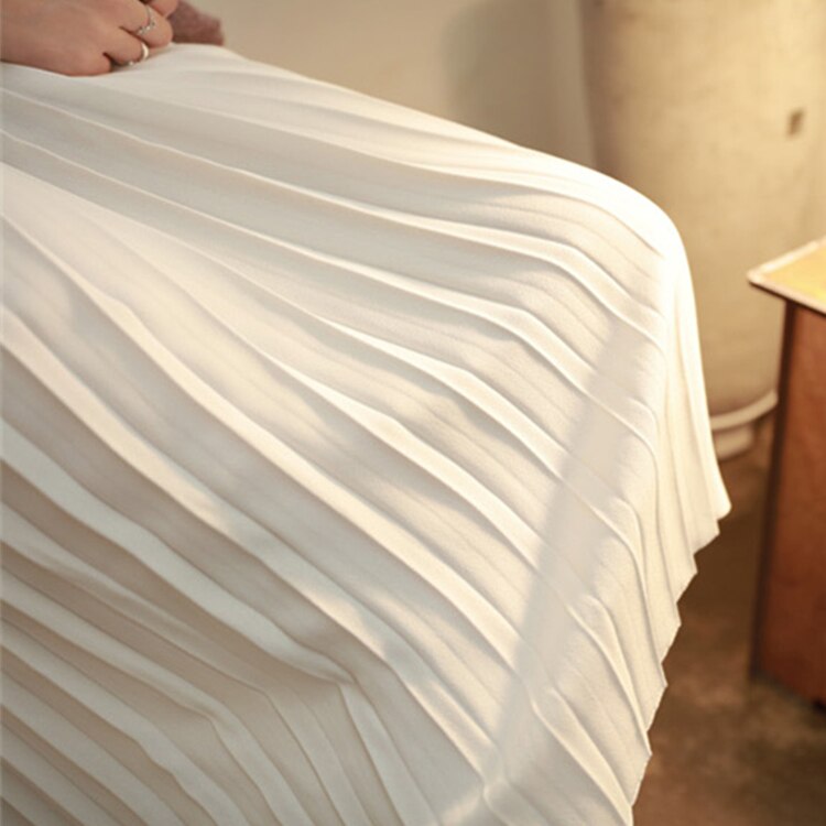 Sleeveless Women's Over The Knee Basic Slips Pleated Slips White Black Tank All-match Slips Underdress Modal Full Slips