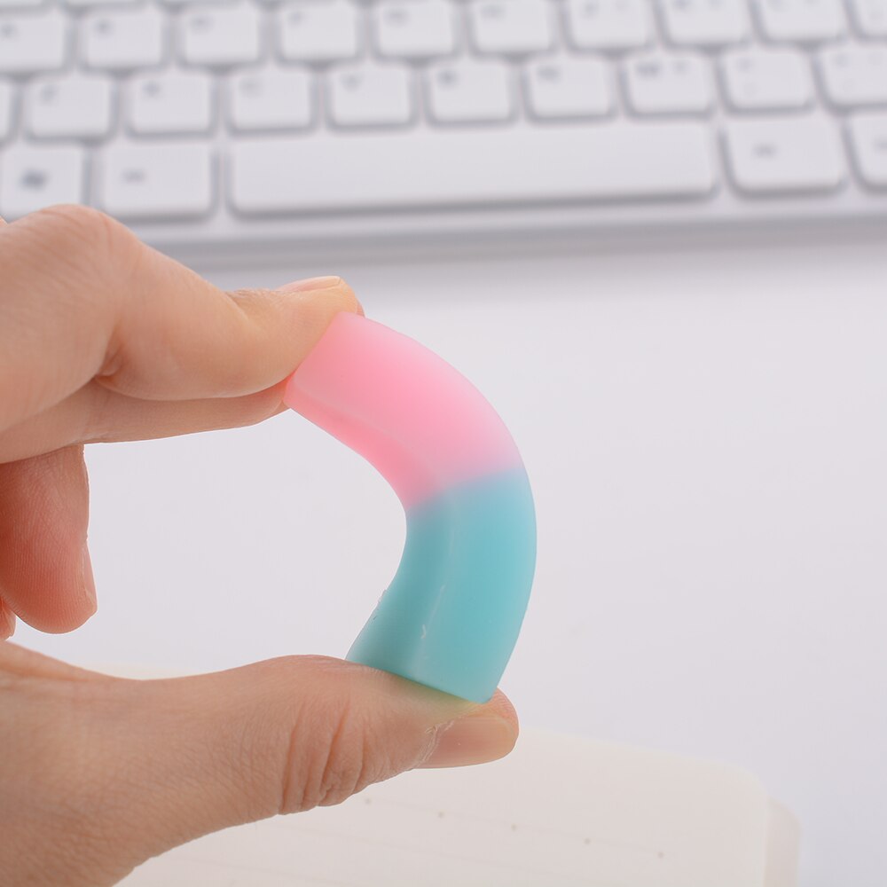 Gomas de borrar de colores para niños, gomas de borrar duraderas y flexibles para estudiantes, material de papelería para escuela y oficina, 1 unidad