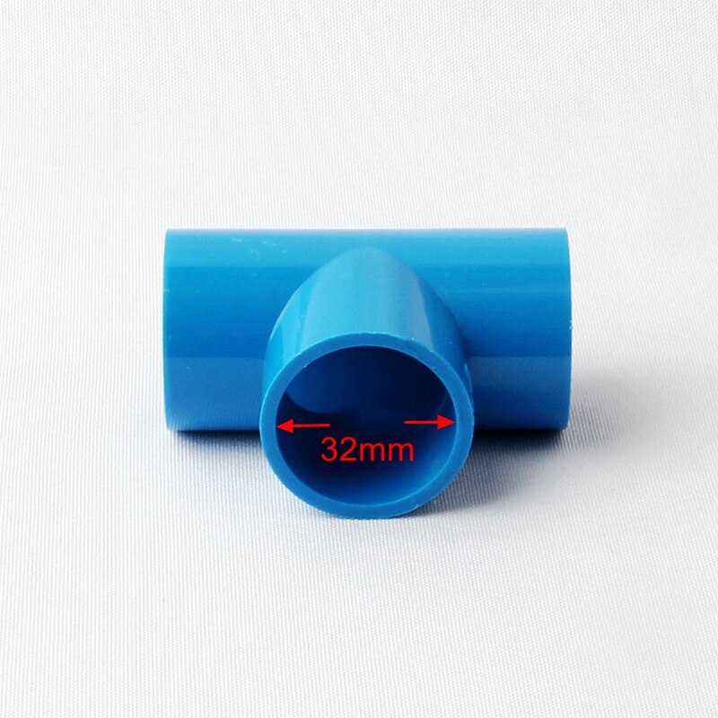 15pcs PVC Pipe Fittings Inner Dia 20 mm/25 mm/32 mm/40 mm Blue Equal Tee Connectors Garden Irrigation System PVC Water Pipe: 32mm