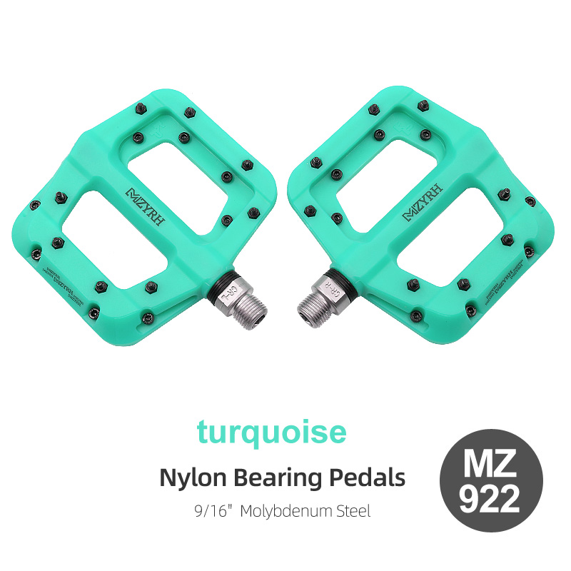 Bicycle Pedals 3 Bearings Ultralight Anti-slip BMX Road MTB Bike Pedal Wide Waterproof Bicycle Accessories: Blue