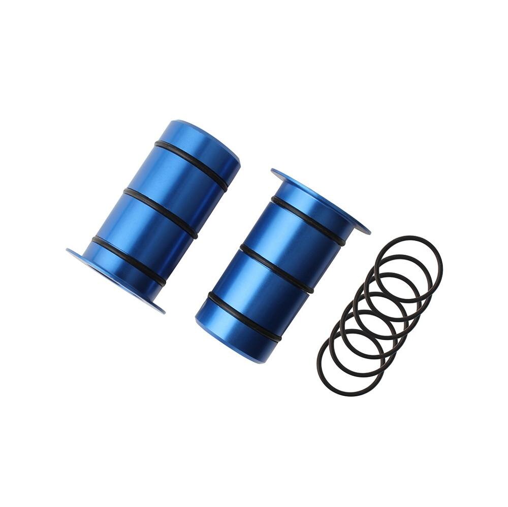 MUQZI-eje pasante de cubo de bicicleta de montaña, adaptador de liberación rápida, convertidor de cubo de rueda delantera y trasera, diámetro reducido, 15mm a 12mm: Blue
