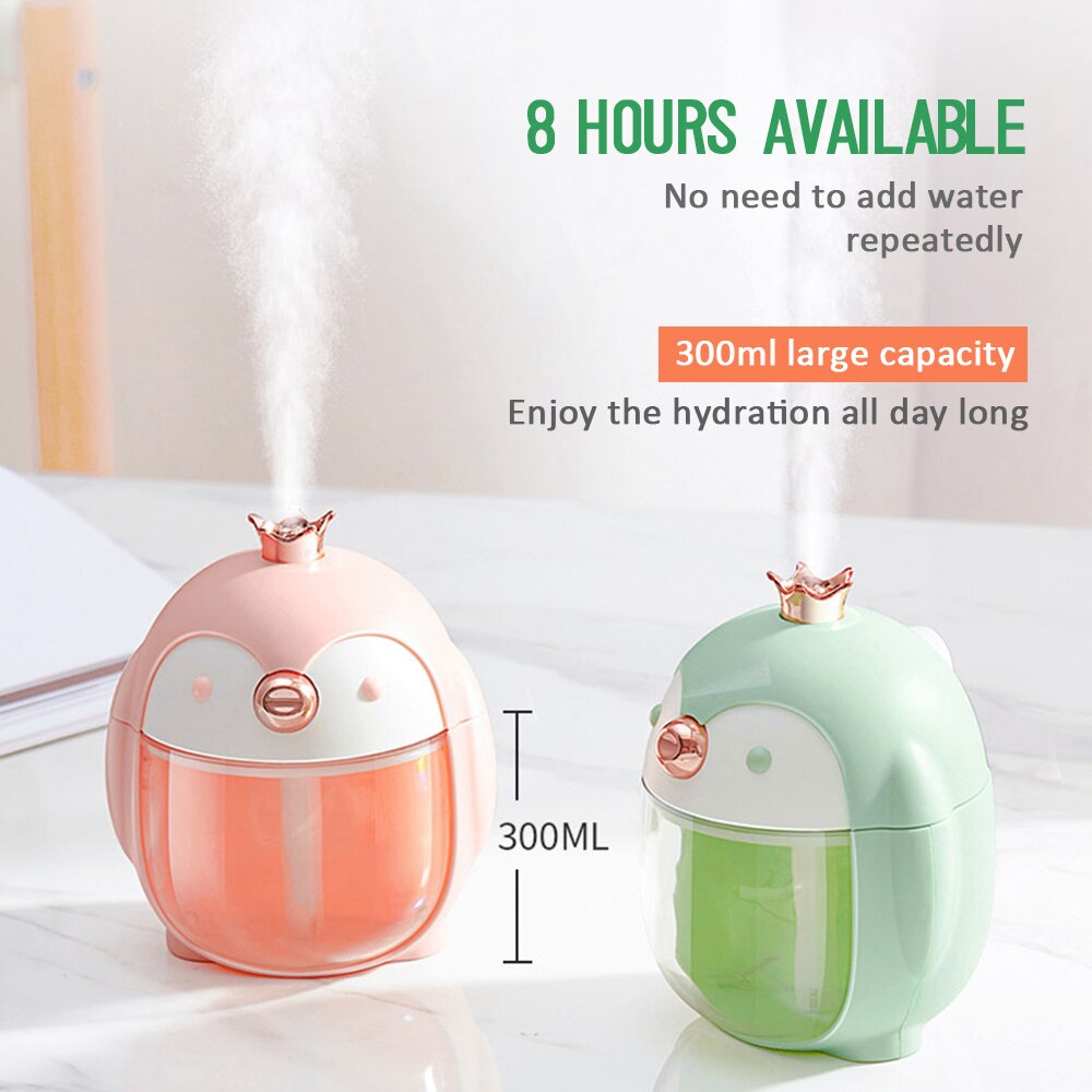 Nawilżacz powietrza pingwin lampka nocna z USB Humificador przenośny robić samochodu olej robić dyfuzora dyfuzor Atomizer narzędzie domowe Диффузор Ароматический Ароматический