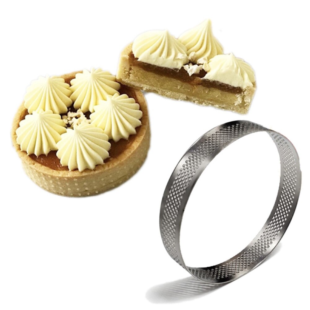 1pc runda rostfritt stål gör-det-själv kakform dessert mousse tårtor cirkel bakning matlagning verktyg tårt dekoration verktyg