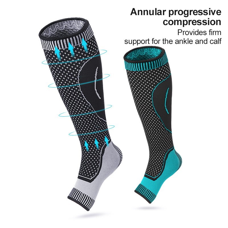 1 PCS Foot Compression Sleeve Anti Plantar Support Ankle Angel Socks Sport Protector Basketball Soccer Ankle Support Sock TSLM1