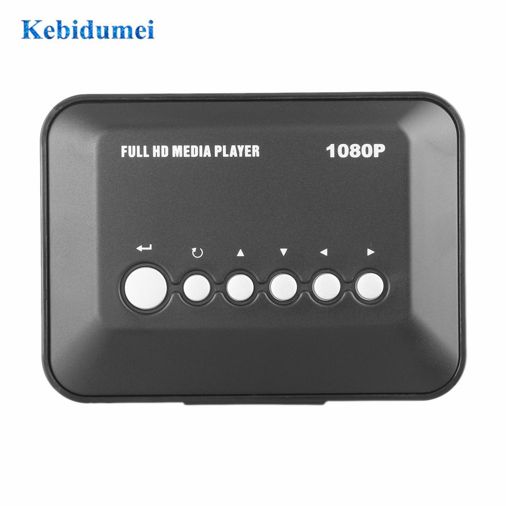 Mini Media Player 1080P Full HD SD/MMC TV Videos SD MMC RMVB MP3 Multi TV USB HDMI-compatible Media Player EU Remote Control