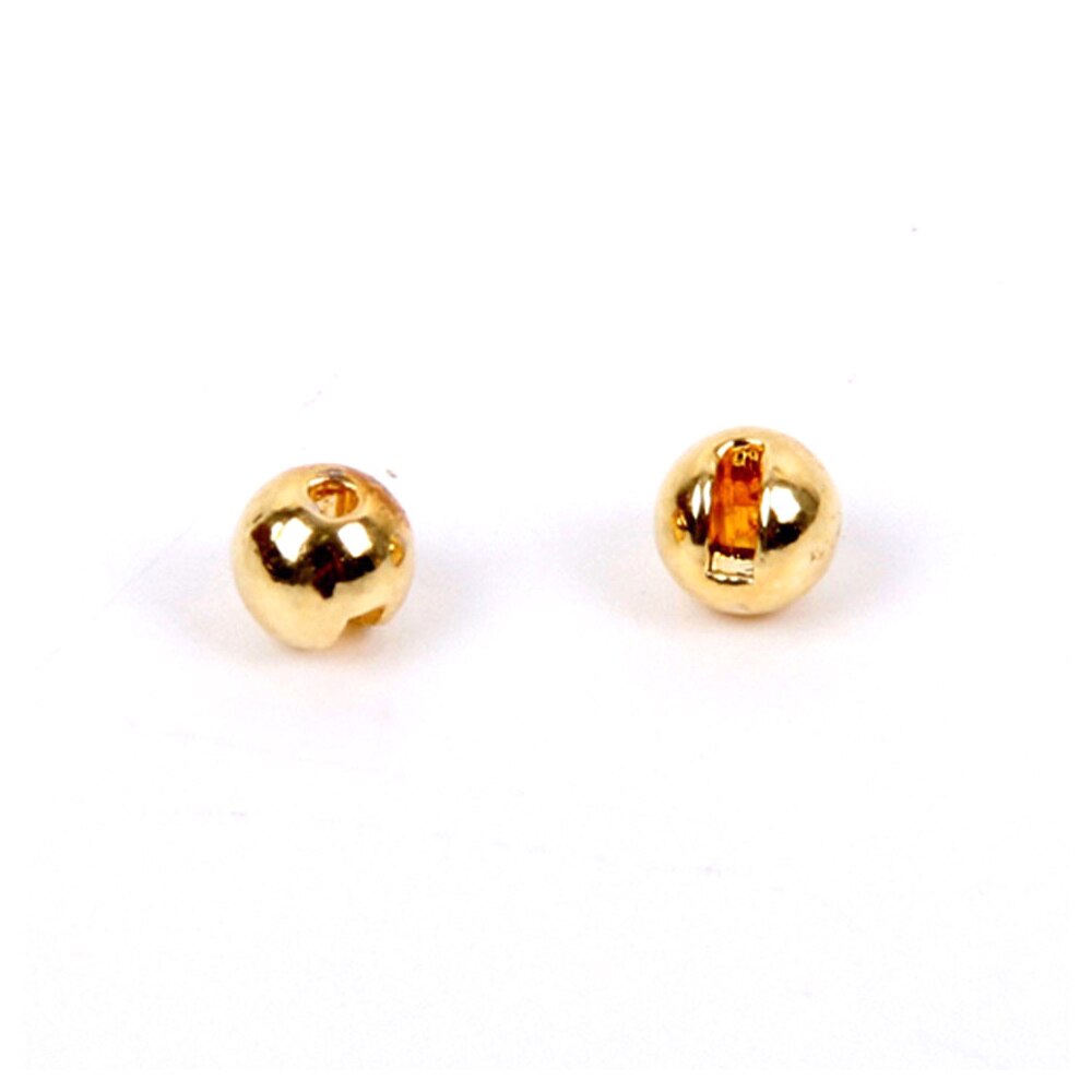 25PCS Nice Tungsten Alloy Slotted Bead Fly Tying Material Fast Sinking Gilded Fly Tying Beads Fishing Accessory