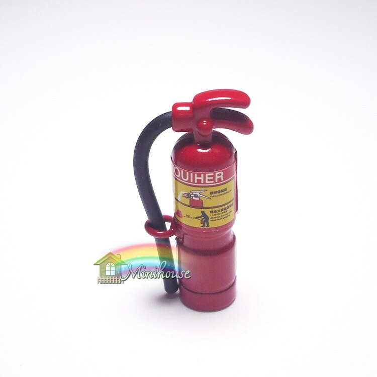 1 stk sød mini 1:12 skala miniature dukkehus brandslukker lege dukkehus møbler indretning tilbehør legetøj