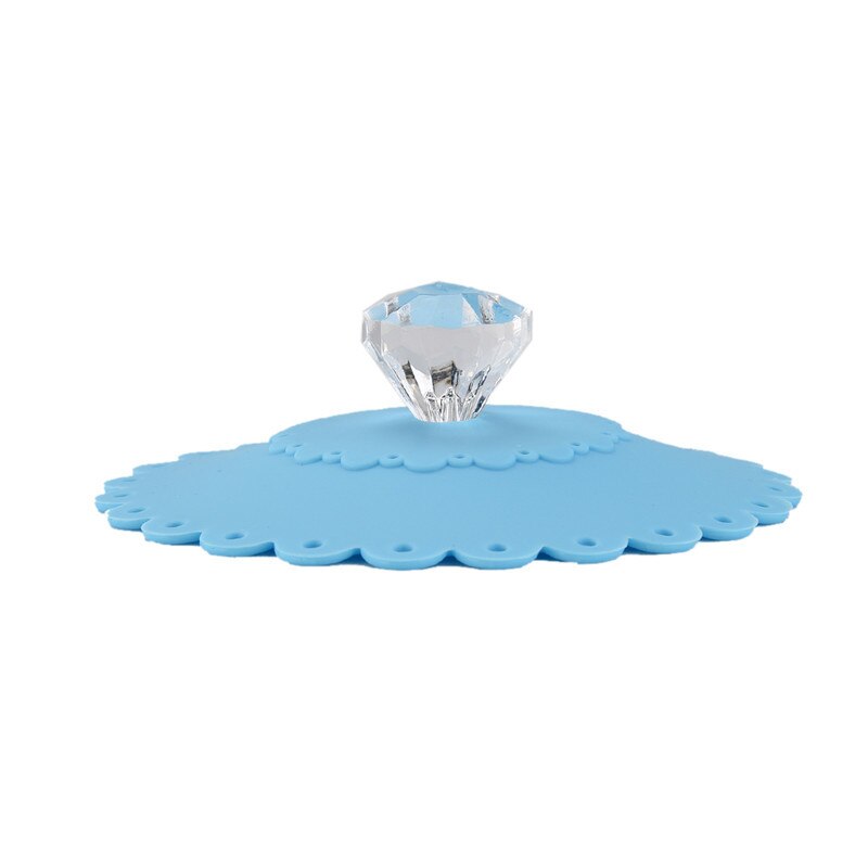 AIHOME-Tapa de copa de diamante de silicona reutilizable a prueba de polvo, tapa de aislamiento, tapa de aislamiento térmico para taza