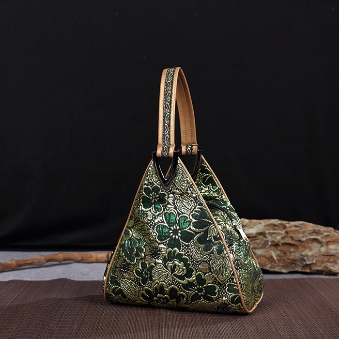 Vintage Bag Ladies Handbag Cheongsam Bag Chinese Style Characteristic Chinese Triangle Bag: K