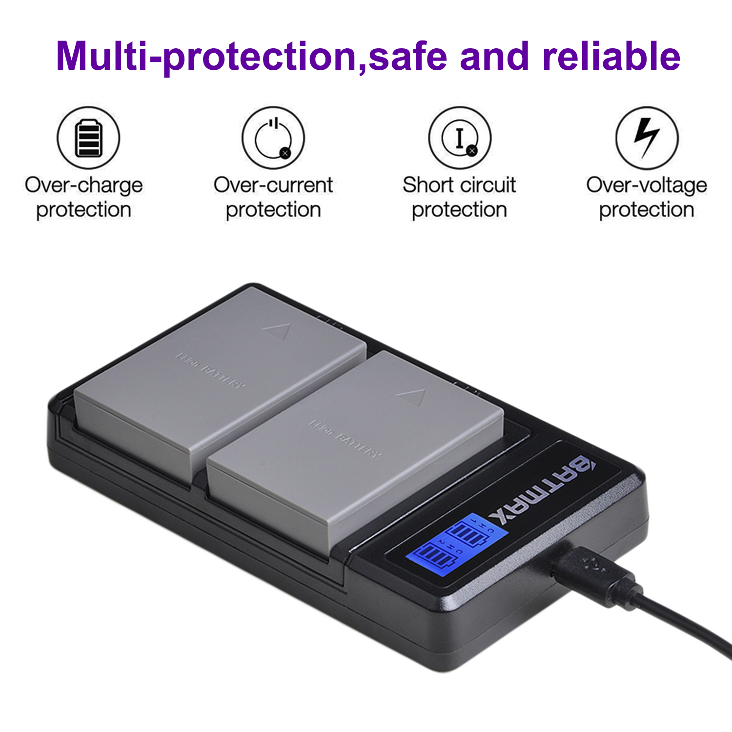 4Pc 2000mAh PS-BLS5 BLS-5 BLS50 bateria + podwójna ładowarka USB dla Olympus E-PL7,E-PM2, OM-D E-M10, E-M10 II, Stylus1