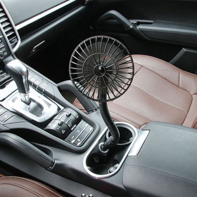 12V Mini Car Fan Cigarette Lighter Caravan Truck Boat Vehicle Cooler
