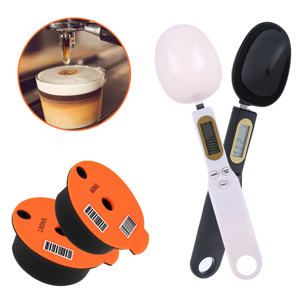 Capsules réutilisables de 60/180 ml pour machine à café, pour Bosch Tassimo gadgets de cuisine, dosette, filtre, panier, cuillère, brosse
