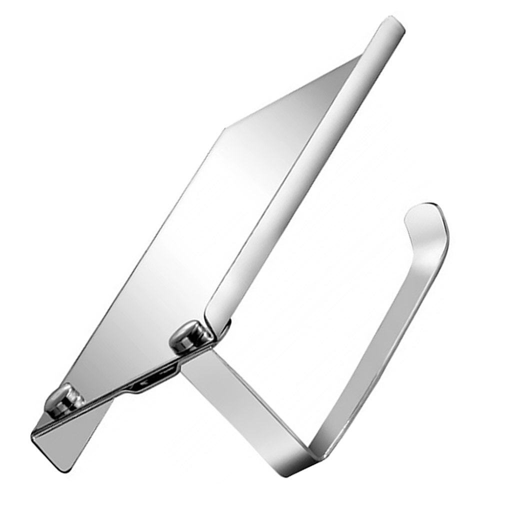 Stainless Steel Toilet Paper Holder With Phone Shelf Simple Storage Shelf Toilet Roll Paper Holder Bathroom Accessories Simple