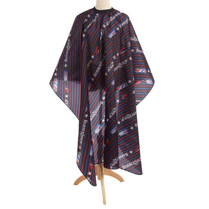 Tablier de barbier en Polyester pour Salon de coiffure, bâche pour coupe de cheveux: Black Apron
